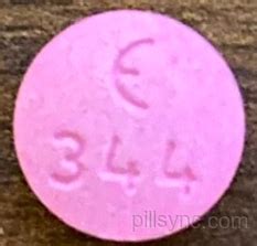 Amphetamine and. . E 344 pink pill